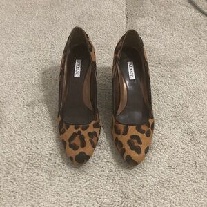 Alfani Calf Hair Leopard Print Heels-NWOT
